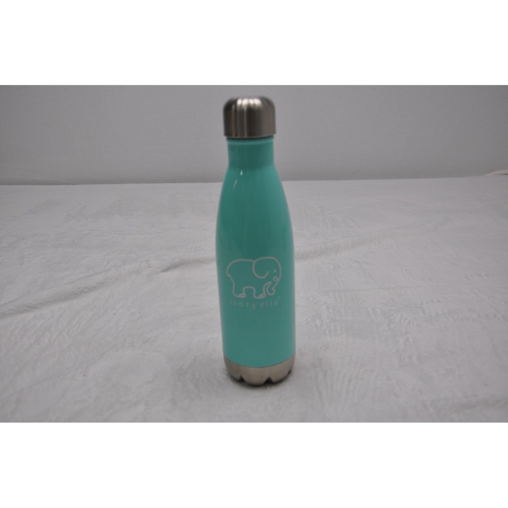 Ivory Ella Stainless Steel Water Bottle 17oz Insulated Eco Friendly Elephant Gif